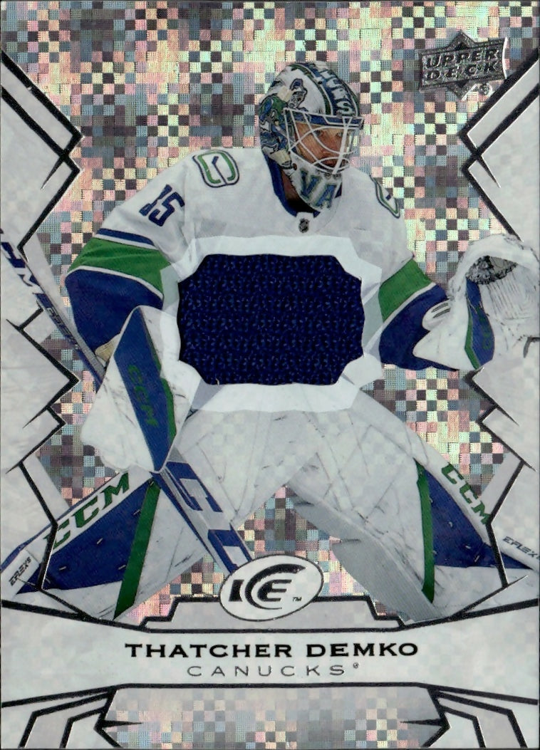 2023-24 Upper Deck Ice Hockey - Base - Jersey #64 Thatcher Demko - Vancouver Canucks - A