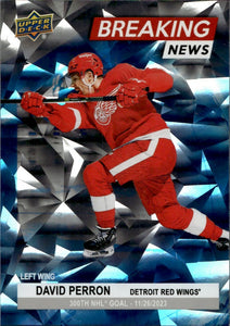 2024-25 Upper Deck Series 1 Hockey - Breaking News #BN-6 David Perron - Detroit Red Wings - A