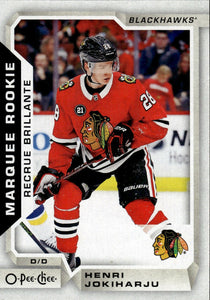 2018-19 O-Pee-Chee Hockey - Base - Marquee Rookie #634 Henri Jokiharju - Chicago Blackhawks