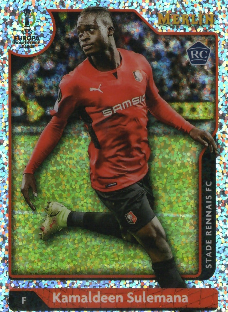 2021-22 Topps Merlin Collection Chrome UCL - Base - Speckle Refractor 150 - Rookie94 kamaldeen Sulemana - Stade Rennias FC