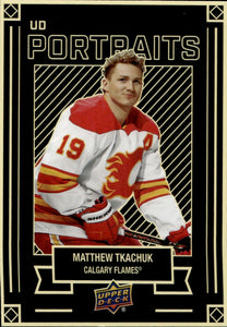 2022-23 Upper Deck Series 1 Hockey - Portraits #P-13 Matthew Tkachuk - Calgary Flames - A