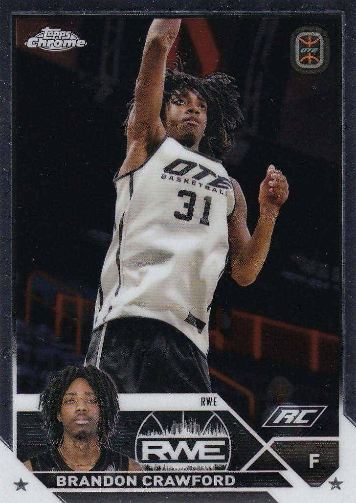 2023-24 Topps Chrome OTE Overtime Elite - Base #83 Brandon Crawford - RWE - A
