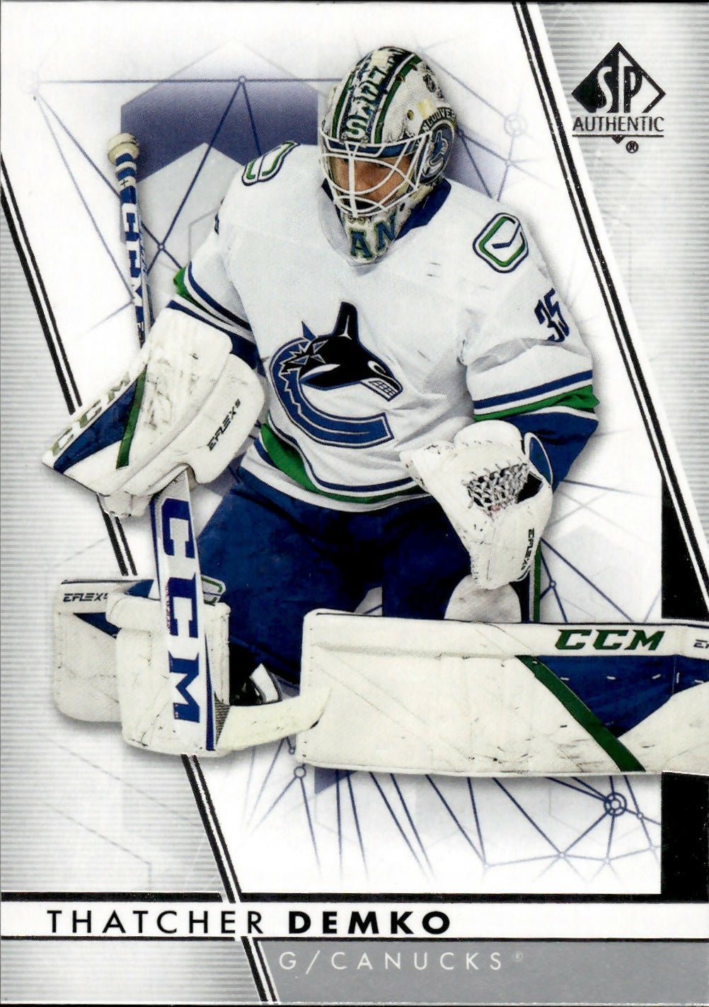 2022-23 Upper Deck SP Authentic Hockey - Base #73 Thatcher Demko - Vancouver Canucks