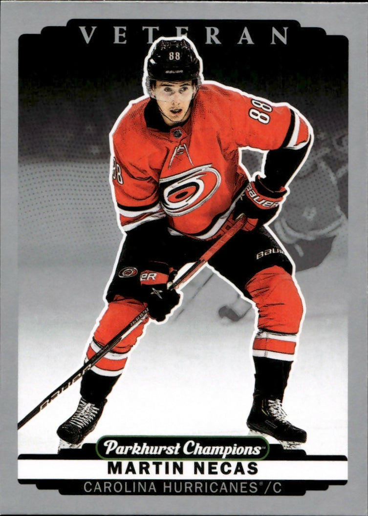2022-23 Upper Deck Parkhurst Champions - Base - Silver #147 Martin Necas - Carolina Hurricanes - A