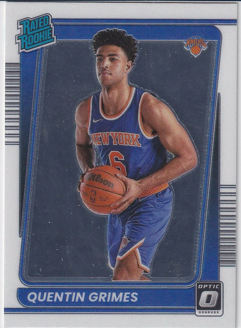 2021-22 Donruss Optic #166 Quentin Grimes New York Knicks Rookie