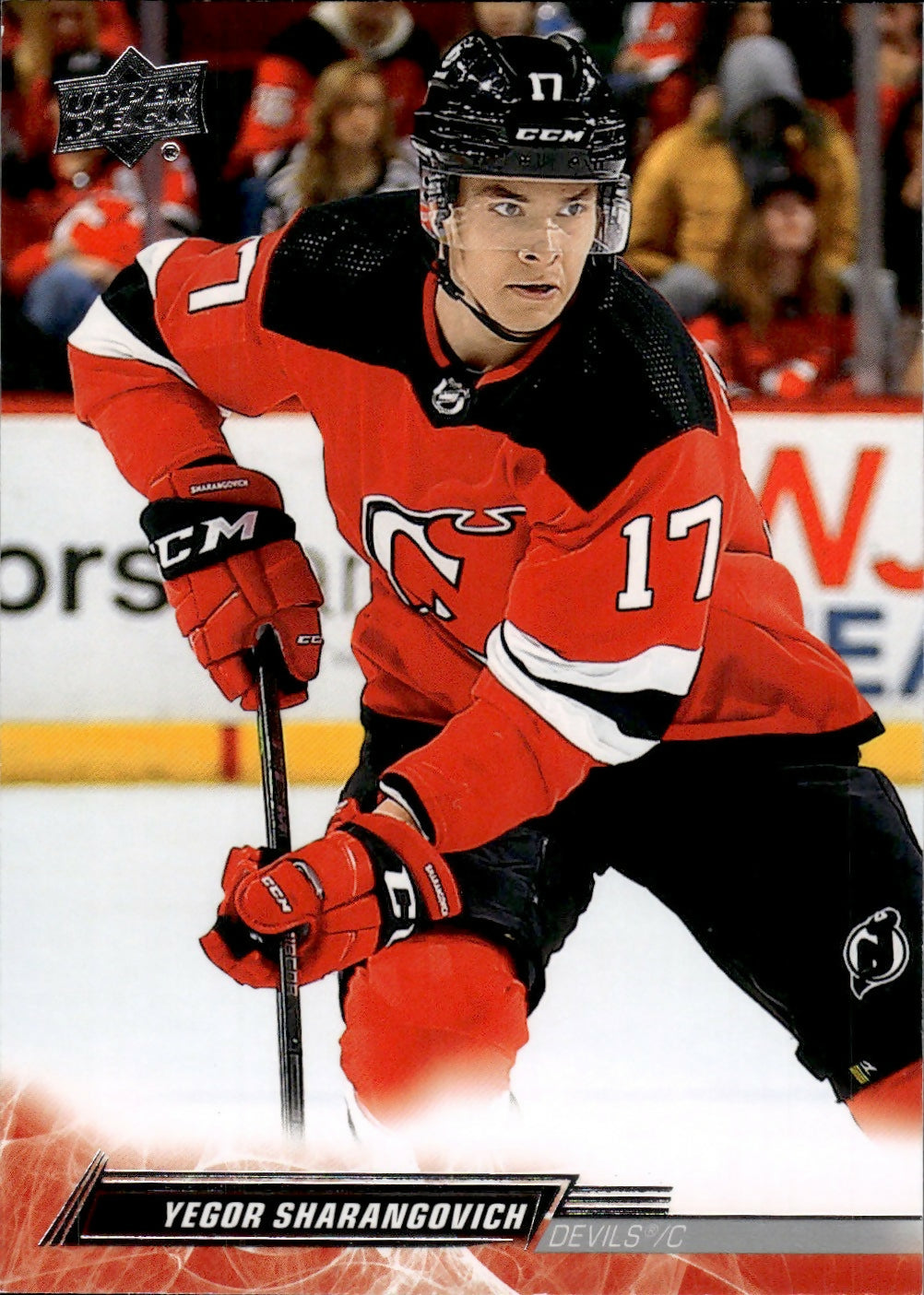 2022-23 Upper Deck Series 1 Hockey - Base #112 Yegor Sharangovich - New Jersey Devils - A