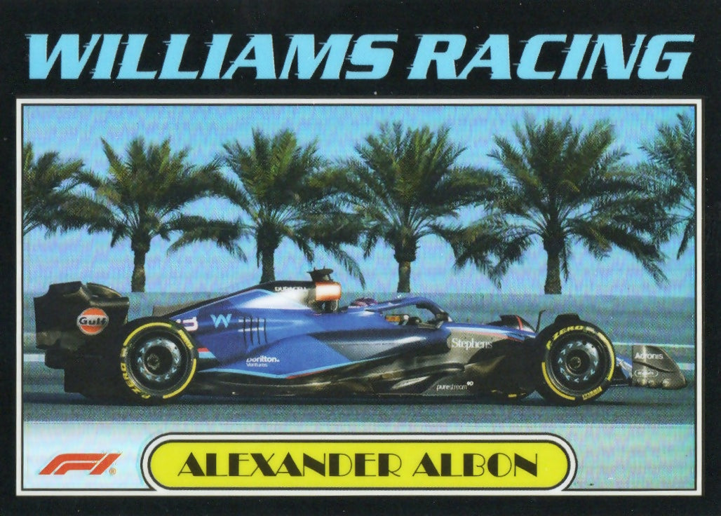 2023 Topps Chrome Formula 1 Autos of 1977 #AU77-AA Alexander Albon - Williams Racing - A