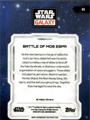 2024 Topps Star Wars Galaxy Chrome - Base - Mini Diamond #85 Battle Of Mos Espa - B