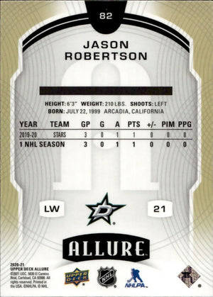 2020-21 Upper Deck Allure Hockey - Base #82 Jason Robinson - Dallas Stars - B