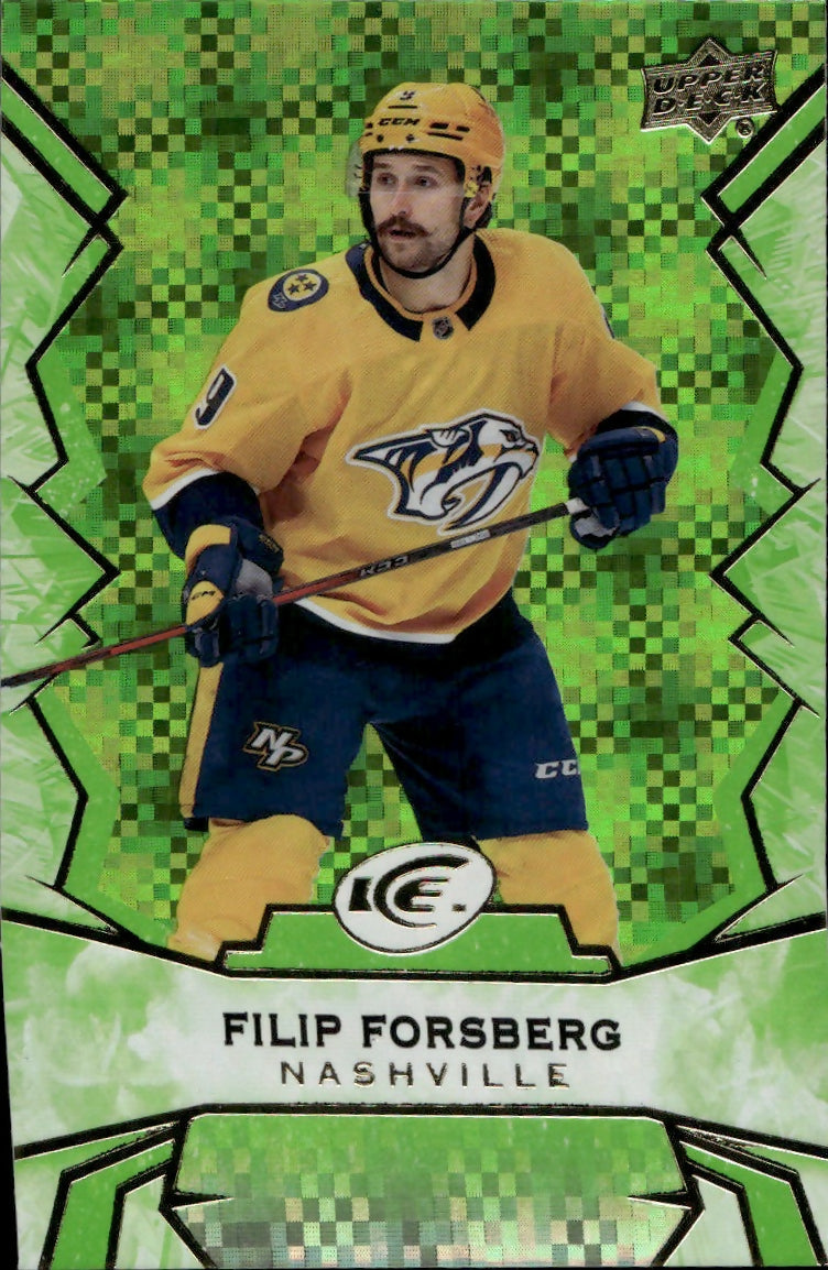 2022-23 Upper Deck Ice Hockey - Base - Green #48 Filip Forsberg - Nashville Predators - A