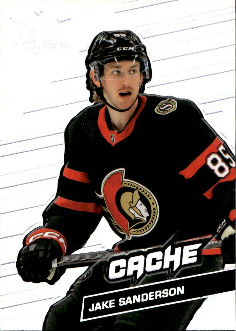 2022-23 Upper Deck Skybox Metal Universe - Cache #C-43 Jake Sanderson - Ottawa Senators - A