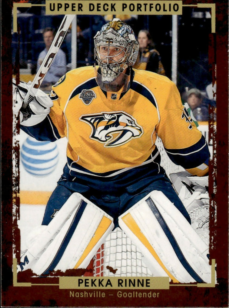 2015-16 Upper Deck Portfolio Hockey - Base #76 Pekka Rinne - Nashville Predators