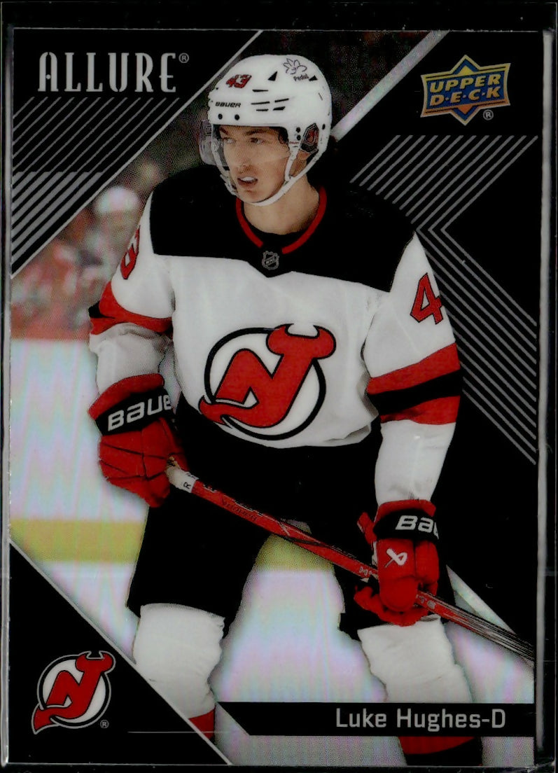 2024-25 Upper Deck Allure Hockey - Base - Black Rainbow #22 Luke Hughes - New Jersey Devils - A