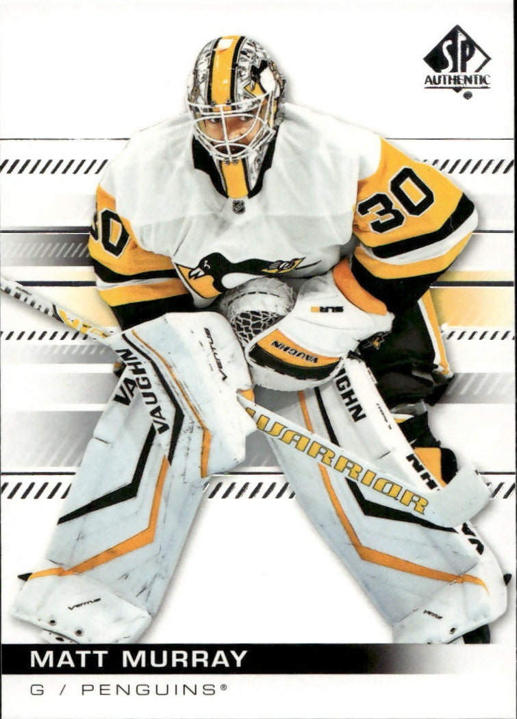 2019-20 Upper Deck Sp Authentic Hockey - Base #22 Matt Murray - Pittsburgh Penguins