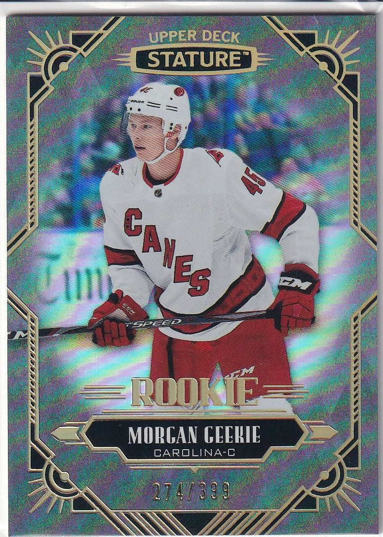 2020-21 Upper Deck Stature #159 Morgan Geekie Carolina Hurricanes Rookie