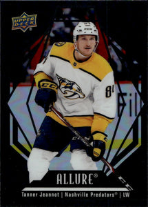 2022-23 Upper Deck Allure Hockey - Base - Black Rainbow #91 Tanner Jeannot - Nashville Predators - A