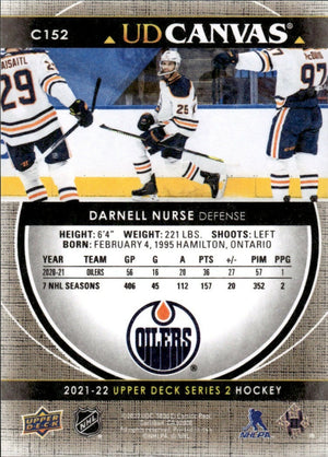 2021-22 Upper Deck Series 2 Hockey - UD Canvas #C152 Darnell Nurse - Edmonton Oilers - B