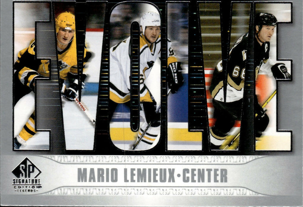 2020-21 Upper Deck Signature Edition Legends Hockey - Evolve #E-17 Mario Lemieux - Pittsburgh Penguins