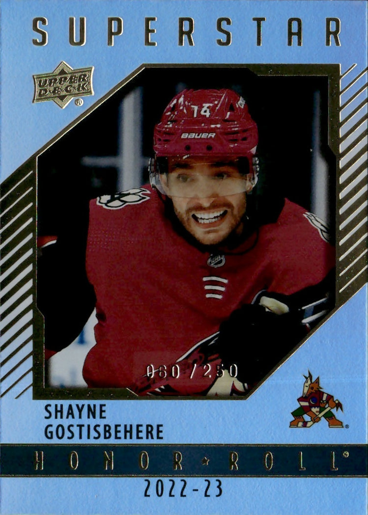 2022-23 Upper Deck Series 1 Hockey - Honor Roll #HR-17 Shayne Gostisbehere - Arizona Coyotes - A