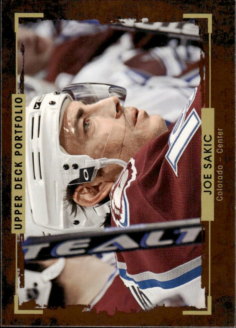 2015-16 Upper Deck Portfolio Hockey - Base #189 Joe Sakic - Colorado Avalanche