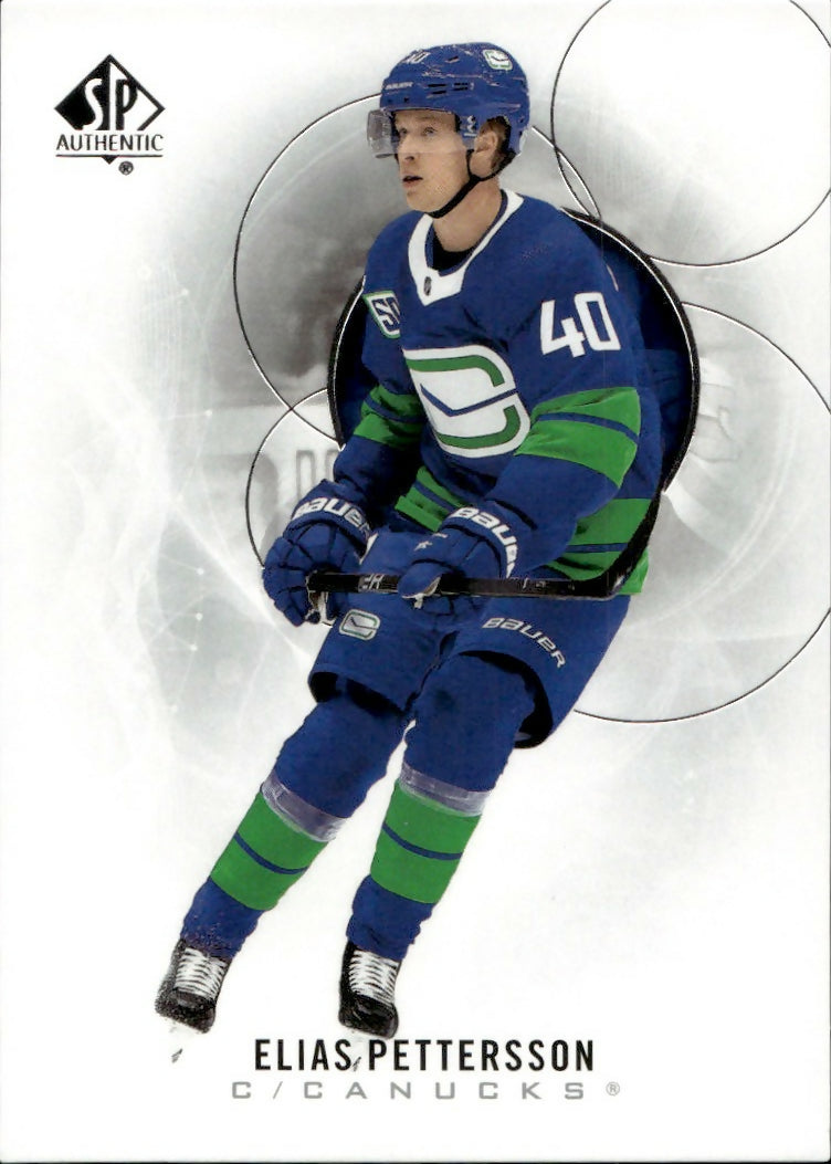 2020-21 Upper Deck Sp Authentic Hockey - Base #1 Elias Pettersson - Vancouver Canucks - A