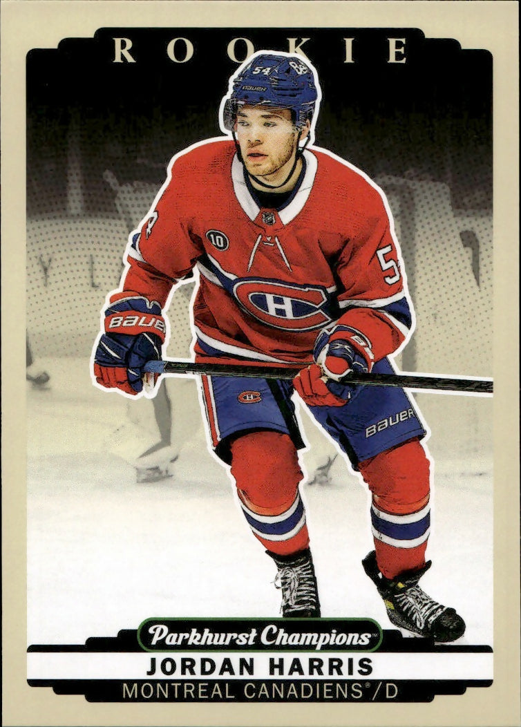 2022-23 Upper Deck Parkhurst Champions - Base #300 Jordan Harris - Montreal Canadiens - A