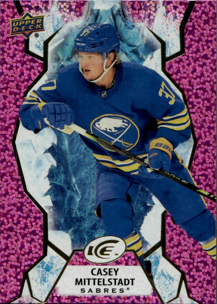 2021-22 Upper Deck Ice Hockey - Base - Pink #39 Casey Mittelstadt - Buffalo Sabres - A