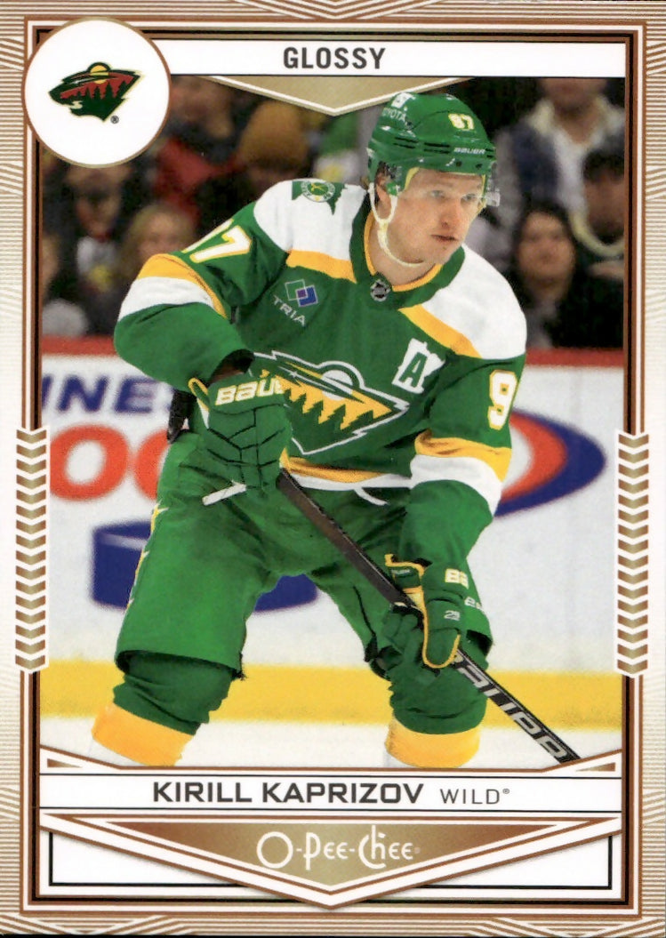 2024-25 Upper Deck Series 1 Hockey - O-Pee-Chee - Glossy #OG-21 Kirill Kaprizov - Minnesota Wild - A