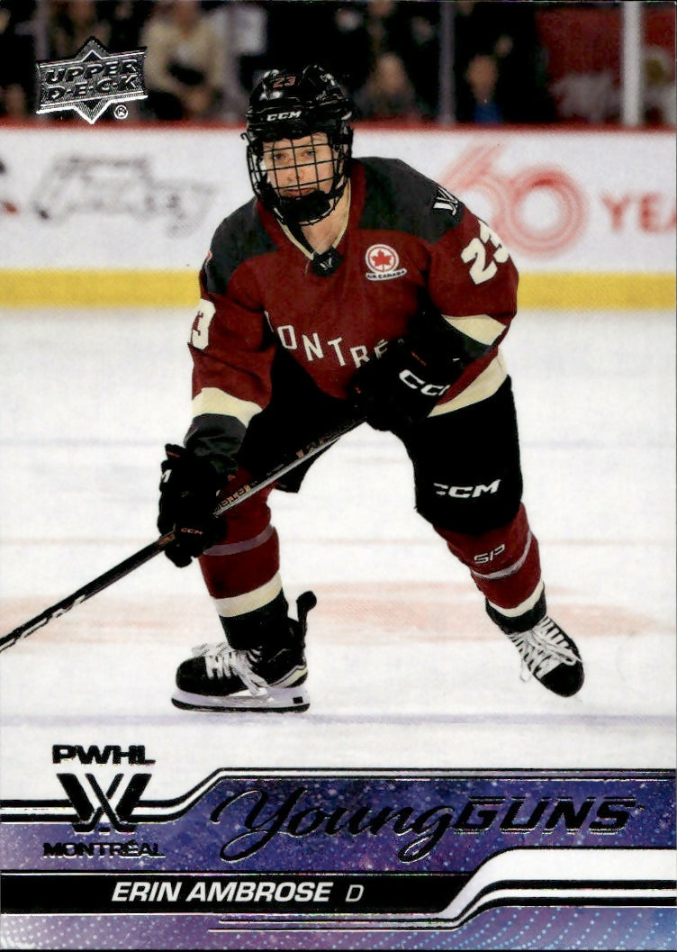 2024-25 Upper Deck PWHL Hockey - Base - Young Guns #69 Erin Ambrose - Montreal Victoire - A