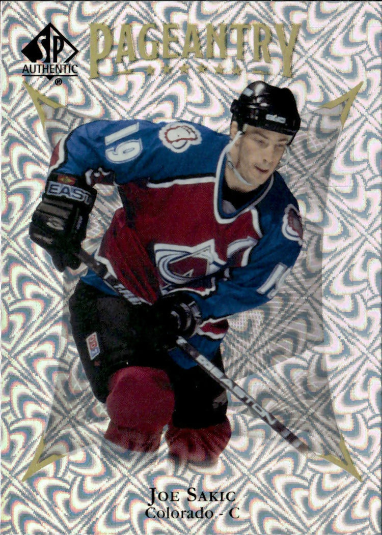 2021-22 Upper Deck SP Authentic Hockey - Pageantry #P-84 Joe Sakic - Colorado Avalanche - A