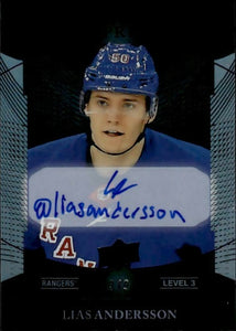 2018-19 Upper Deck Trilogy Hockey - Rookie Premieres - level 3 /9 #113 Lias Andersson - New York Rangers