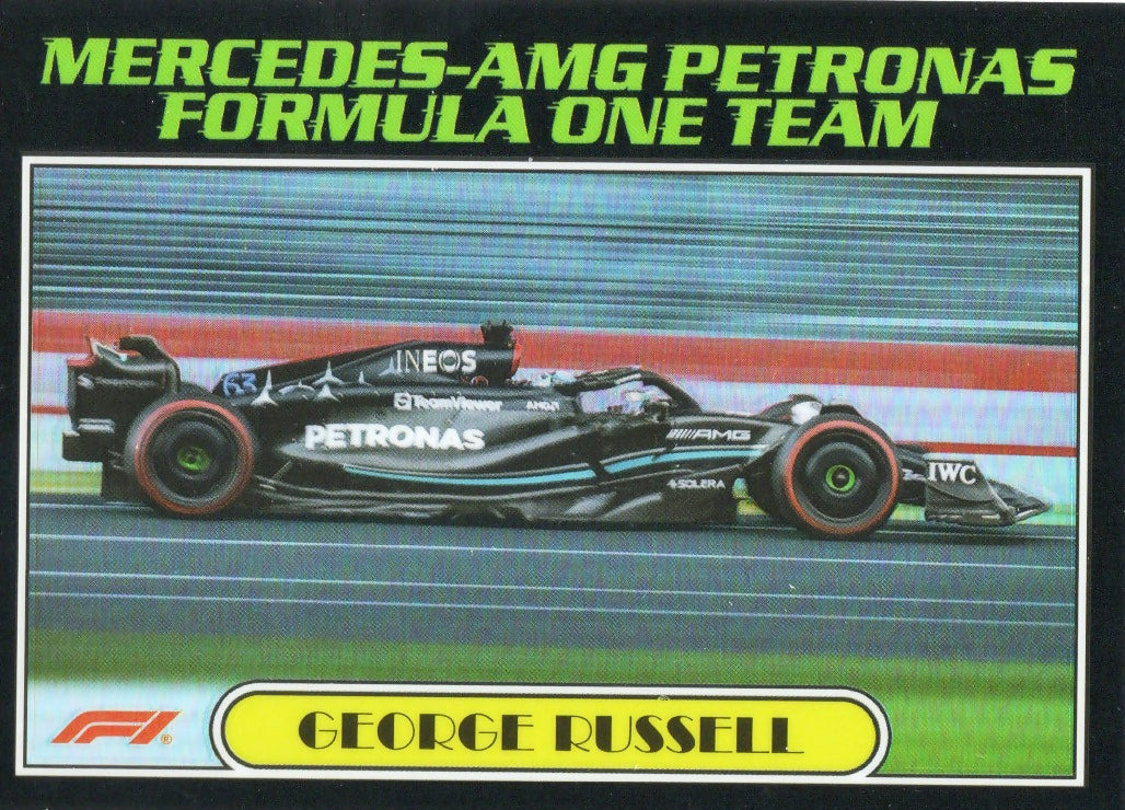 2023 Topps Chrome Formula 1 Autos of 1977 #AU77-GR George Russell - Mercedes-AMG Petronas Formula One Team - A