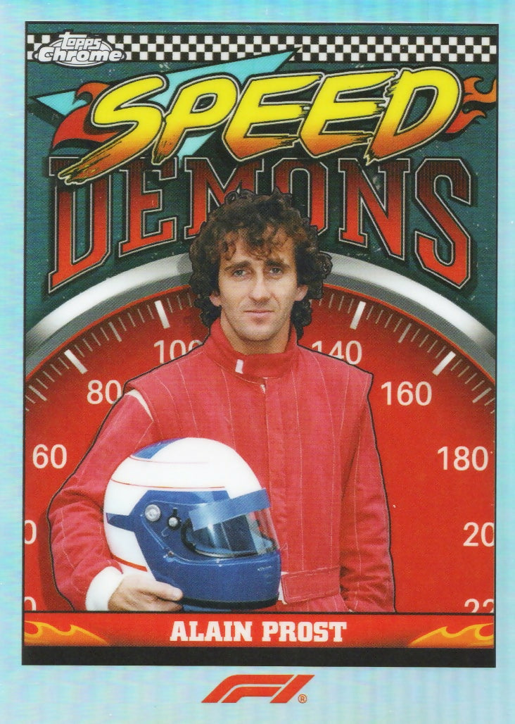 2023 Topps Chrome Formula 1 Speed Demons #SD-AP Alain Prost - A