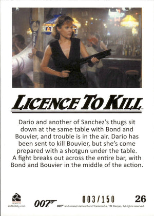 2016 Rittenhouse James Bond - 007 Classics - Licence to Kill - Gold 150 #26