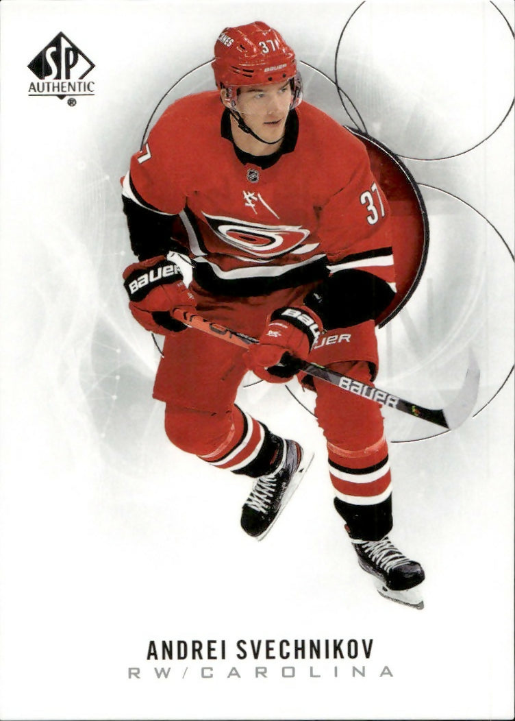 2020-21 Upper Deck Sp Authentic Hockey - Base #81 Andrei Svechnikov - Carolina Hurricanes - A