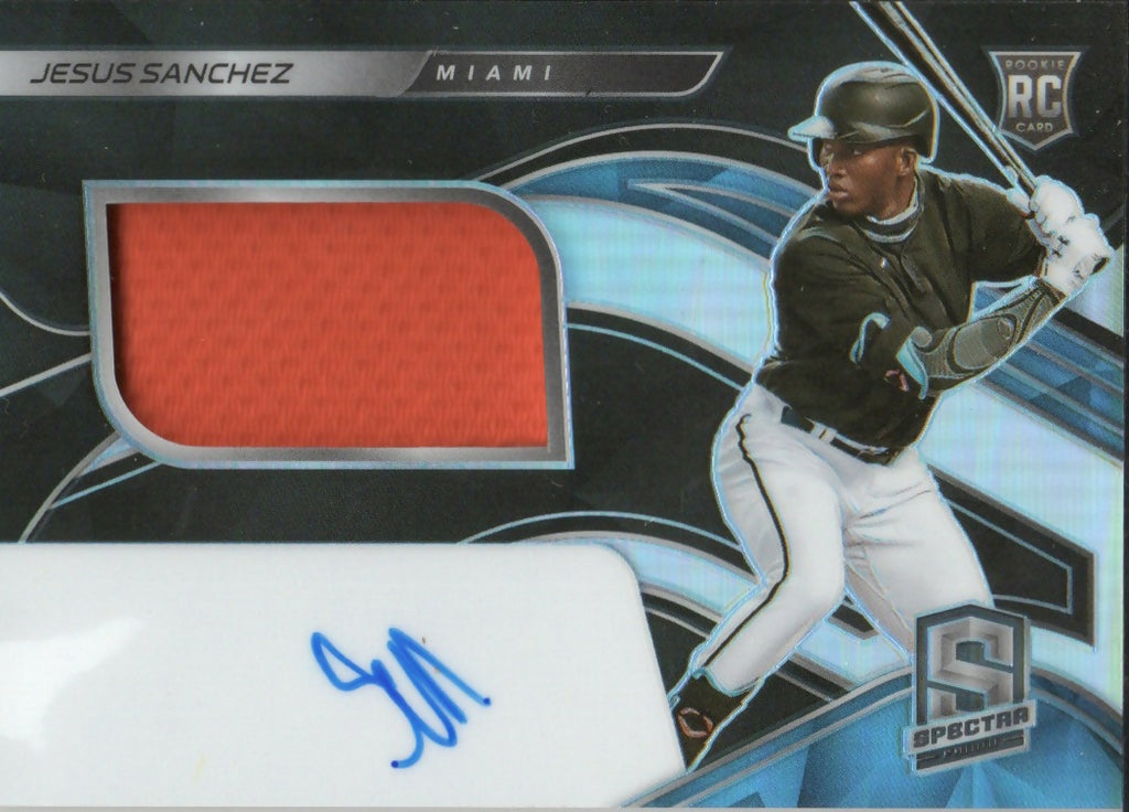 2021 Panini Spectra Baseball - Spectra Rookie Jersey Autographs :199 #106 Jesus Sanchez - Miami Marlins - A