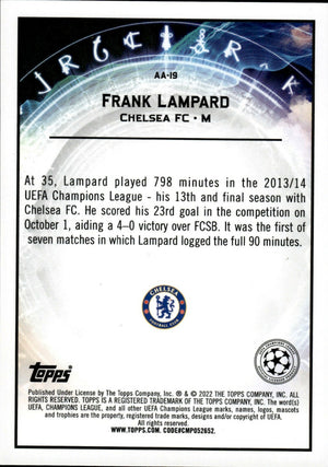 2021-22 Topps Merlin Collection Chrome UCL - Ageless Alchemy #AA-19 Frank Lampard - Chelsea FC