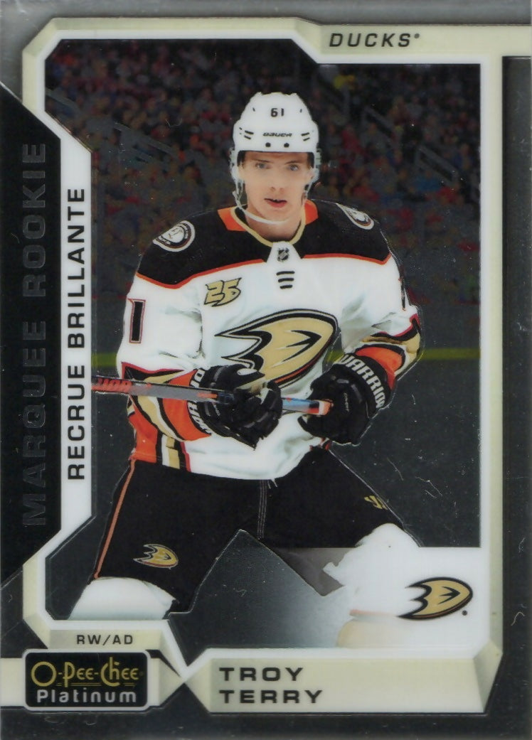 2018-19 O-Pee-Chee Platinum Hockey - Base - Marquee Rookie #196 Troy Terry - Anaheim Ducks