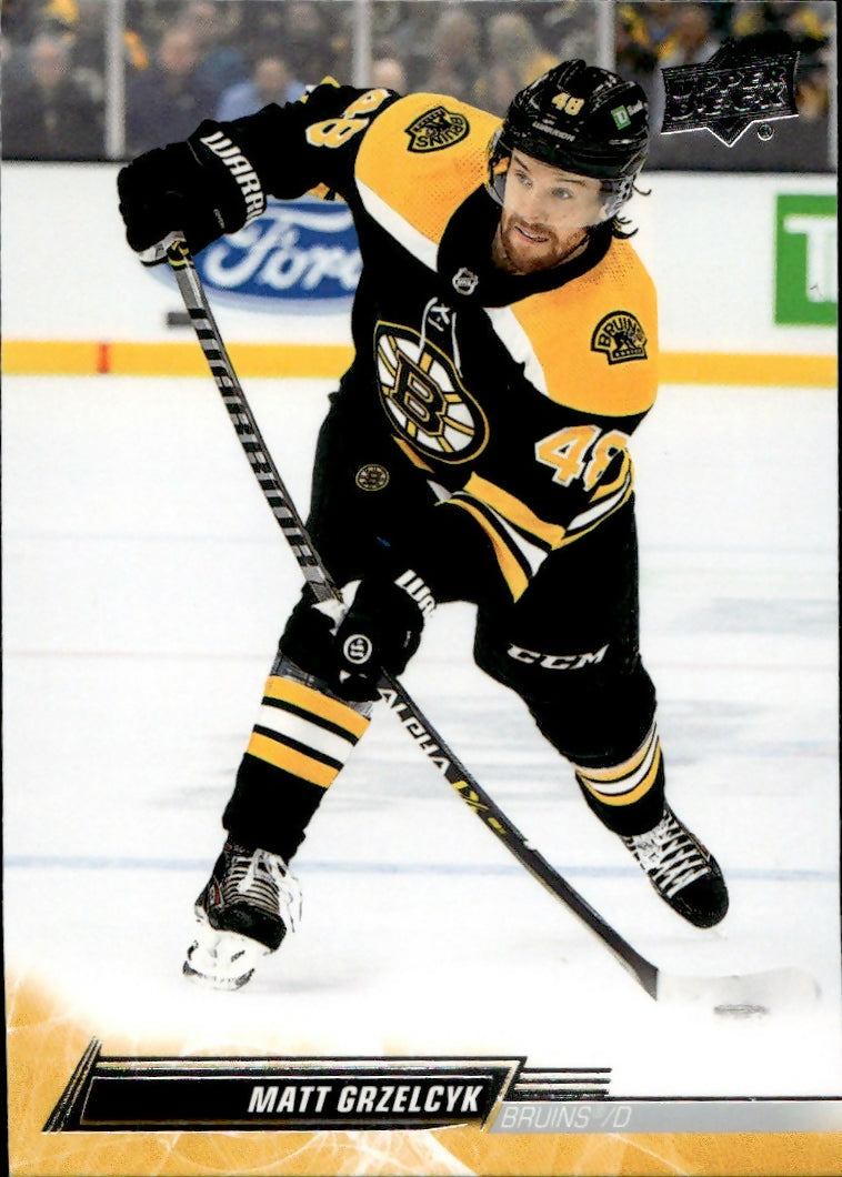 2022-23 Upper Deck Series 1 Hockey - Base #14 Matt Grzelcyk - Boston Bruins - A