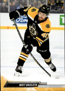 2022-23 Upper Deck Series 1 Hockey - Base #14 Matt Grzelcyk - Boston Bruins - A