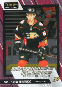 2023-24 Upper Deck O-Pee Chee Platinum Hockey - Base - Marquee Rookie - Matte Pink #248 Nikita Nesterenko - Anaheim Ducks - A