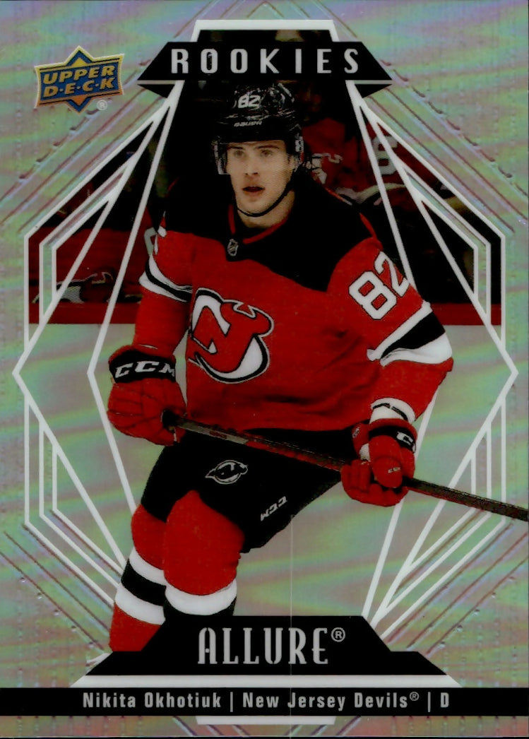 2022-23 Upper Deck Allure Hockey - Base - Rookie #134 Nikita Okhotiuk - New Jersey Devils - A