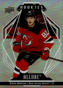 2022-23 Upper Deck Allure Hockey - Base - Rookie #134 Nikita Okhotiuk - New Jersey Devils - A