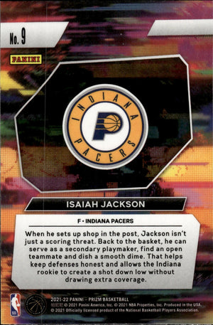 2021-22 Panini Prizm Basketball - Instant Impact # 9 Isaiah Jackson - Indiana Pacers