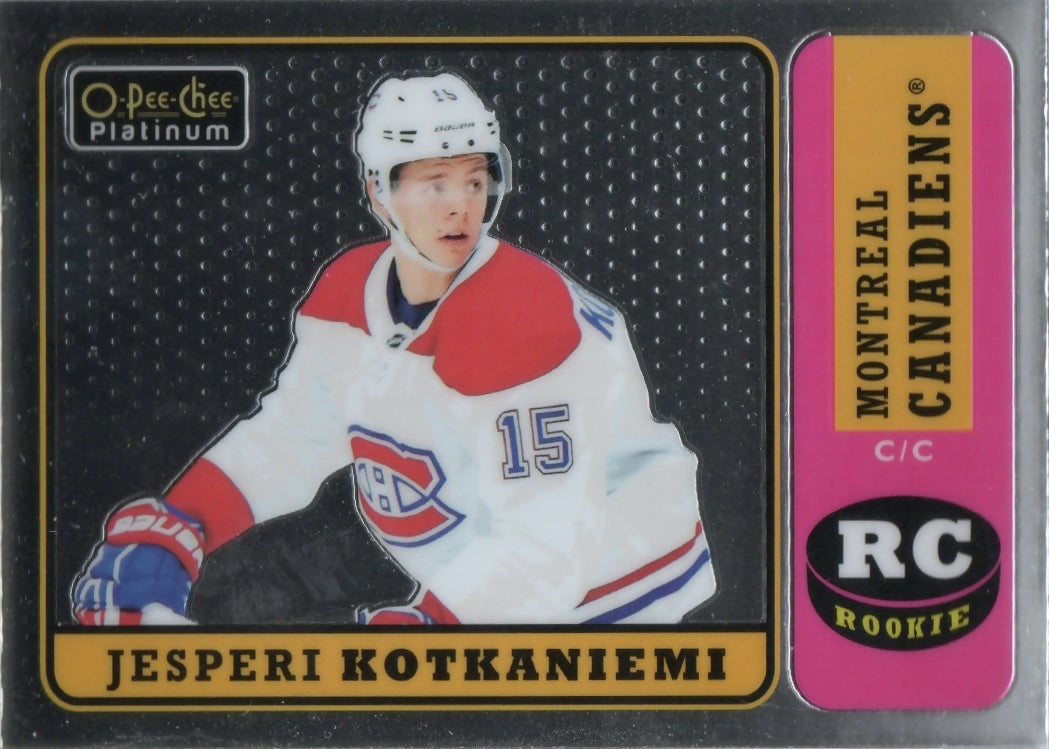 2018-19 O-Pee-Chee Platinum Hockey - Retro Rookie #R-70 Jesperi Kotkaniemi - Montreal Canadiens