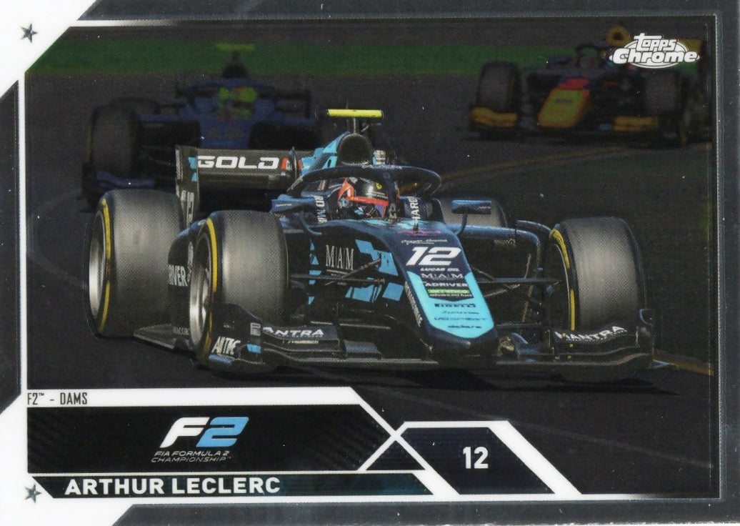 2023 Topps Chrome Formula 1 Base #137 - F2 Cars Arthur LeClerc - F2 Dams - A