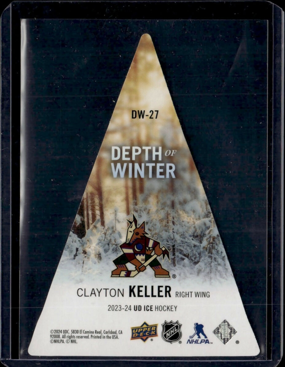2023-24 Upper Deck Ice Hockey - Depth Of Winter #DW-27 Clayton Keller - Arizona Coyotes - B