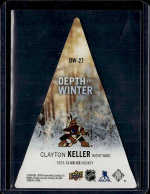 2023-24 Upper Deck Ice Hockey - Depth Of Winter #DW-27 Clayton Keller - Arizona Coyotes - B