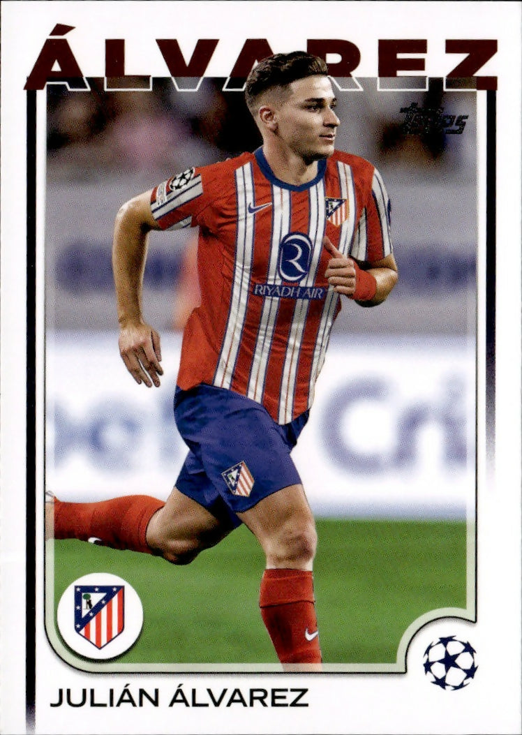 2024-25 Topps UEFA Club Competitions - Base #171 Julian Alvarez - Atletico De Madrid - A