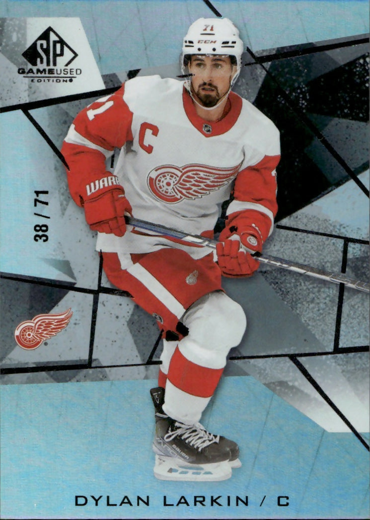 2021-22 Upper Deck SP Game Used Hockey - Base :71 #35 Dylan Larkin - Detroit Red Wings - A